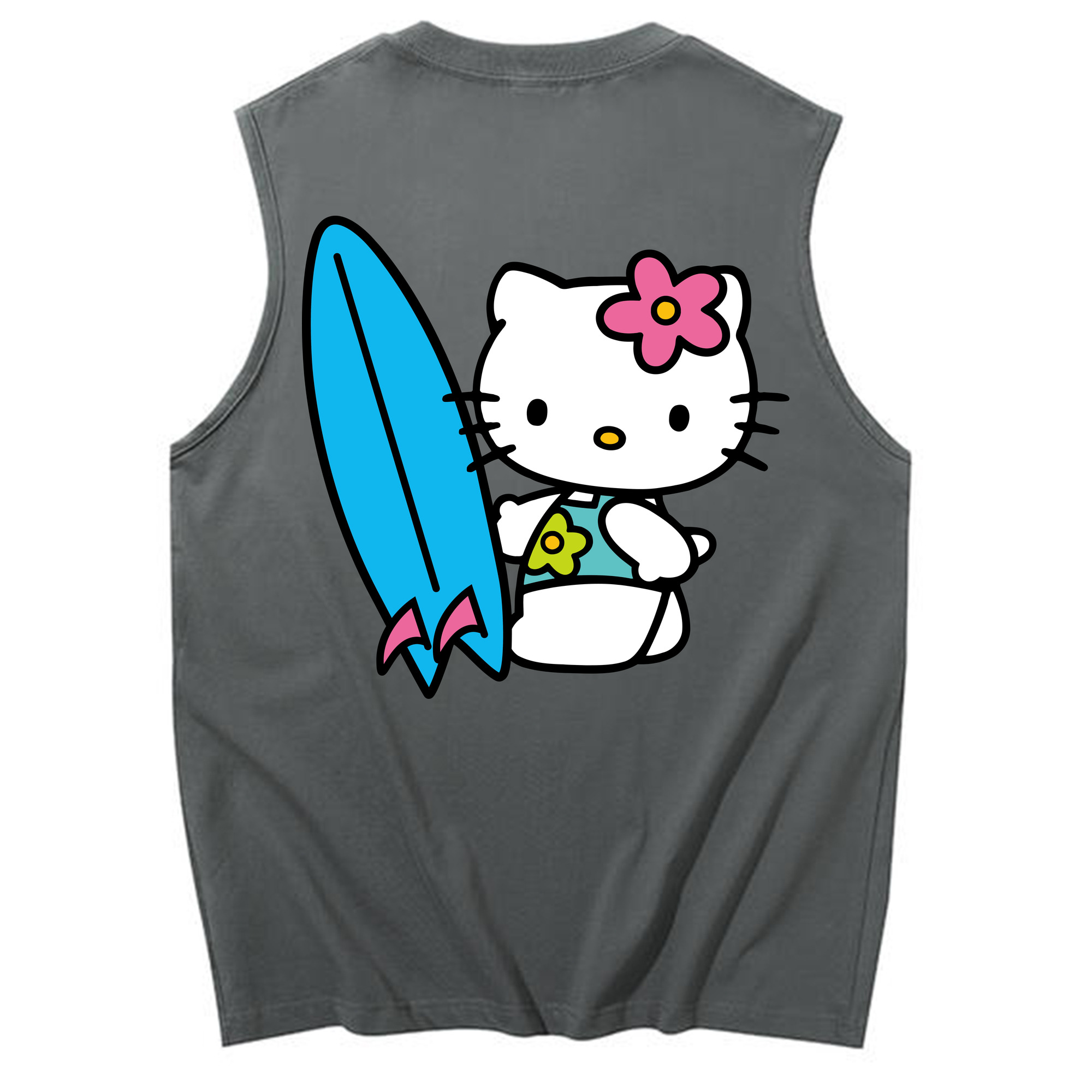 （画像用） Hello Kitty ハローキティ コットン100％タンクトップ（背面プリント）